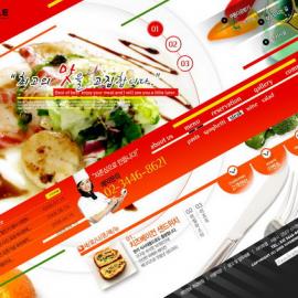 网页设计大师 韩国网页设计模板 红色系 - RED-037