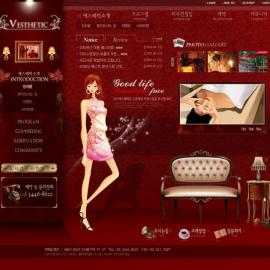 网页设计大师 韩国网页设计模板 红色系 - RED-046