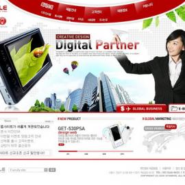 网页设计大师 韩国网页设计模板 红色系 - RED-049