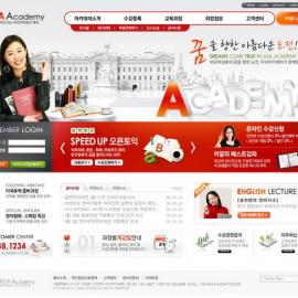 网页设计大师 韩国网页设计模板 红色系 - RED-052