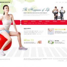 网页设计大师 韩国网页设计模板 红色系 - RED-071