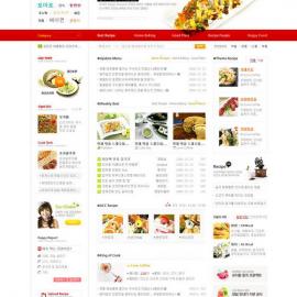 网页设计大师 韩国网页设计模板 红色系 - RED-085