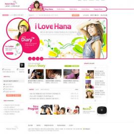 网页设计大师 韩国网页设计模板 红色系 - RED-086
