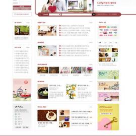 网页设计大师 韩国网页设计模板 红色系 - RED-088