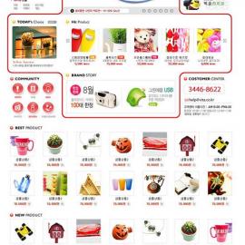 网页设计大师 韩国网页设计模板 红色系 - RED-106