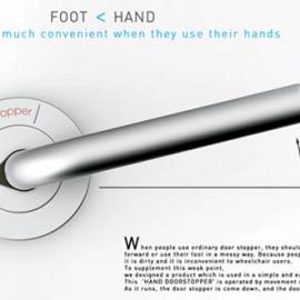 Hand Door Stopper将门把手和门挡结合在一起