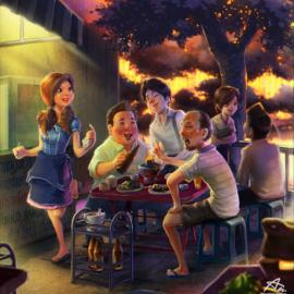 泰国aekkarat sumatchaya插画作品（一）