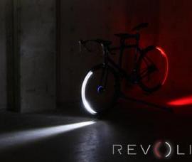 轮胎上的自行车灯