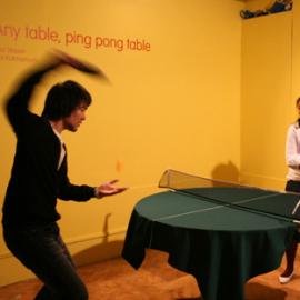 任何桌子都能成为乒乓球桌