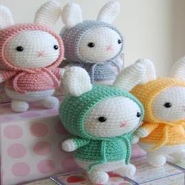 可爱的手工diy兔子