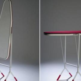 既可以当桌子也可以当镜子的设计