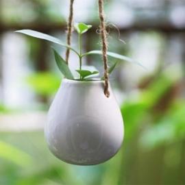 吊着的陶瓷小花瓶