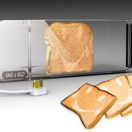 在面包上印一个笑脸