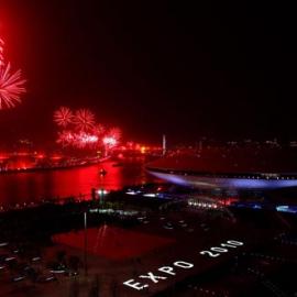 上海世博会开幕式烟花预演