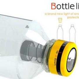Bottle Light：挤挤就能亮的瓶子灯