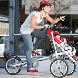 能推能骑的婴儿车