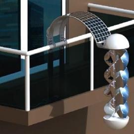 阳台上的小型发电机