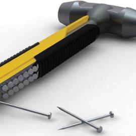 能存放钉子的锤子