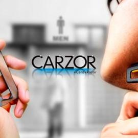 CARZOR超便携卡片式剃须刀 能放入钱包随身携带