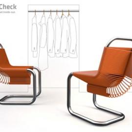 衣帽间的衣架椅