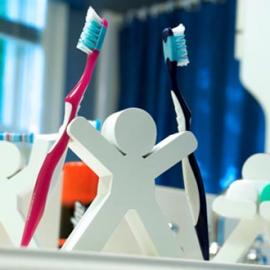 洗漱间的小人支架