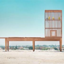 带鸟笼的家庭座椅