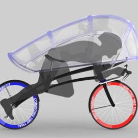 自行车气垫式挡风罩