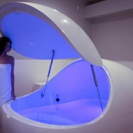 可漂浮在里面的i-Sopod浴缸