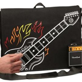 可弹奏的吉他斜挎包