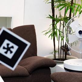 跟踪目标吹风的电风扇