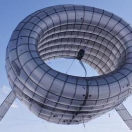 漂浮在空中的风力发电机