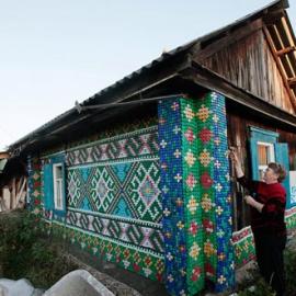 30000个瓶盖装饰壁画