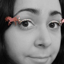 独角兽睫毛首饰