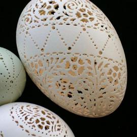 蛋壳雕刻