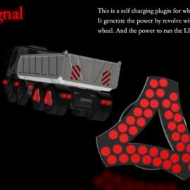 卡车上的自发电LED灯