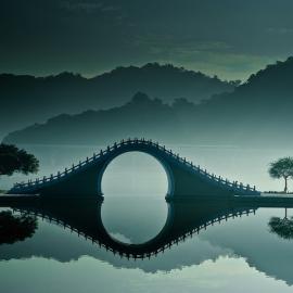 台湾大湖公園景色