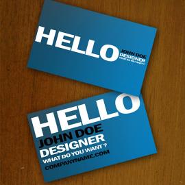 16个蓝色名片设计