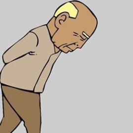 搞笑漫画　男人驼背的原因