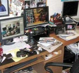 凌乱的工作环境