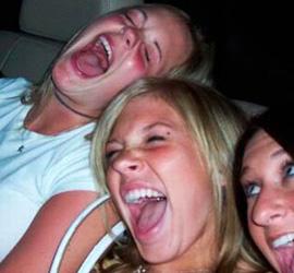 性感美女的可爱表情