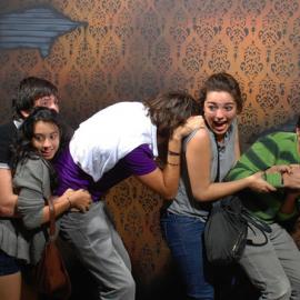 鬼屋里的恐怖表情