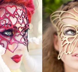 漂亮的皮革面具