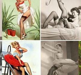 画报上的女模特