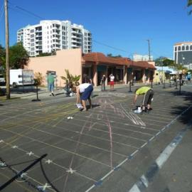 街头3D乐高立体画