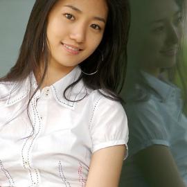 校园美丽的老师自拍相