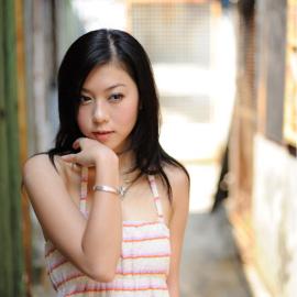 户外清新可人儿