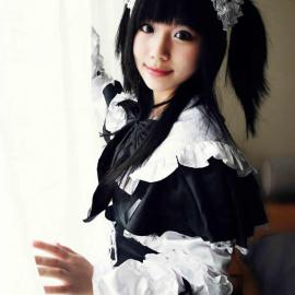 串串华丽女仆cosplay