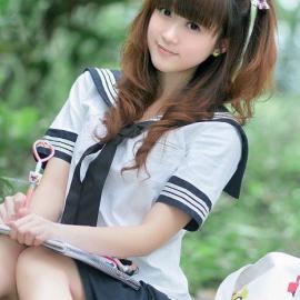 水手服の森林绿幽