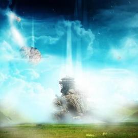 创建园林相结合的图像在Photoshop超现实的风景线
