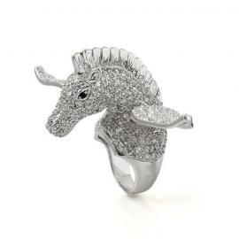 黑色豪华珠宝戒指创意